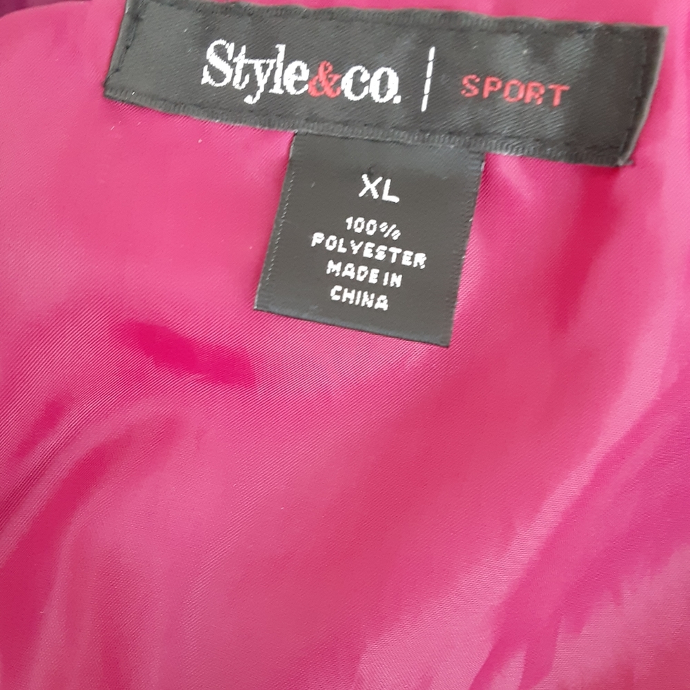 Style & Co. Raspberry colored Jacket - Picture 7 of 10